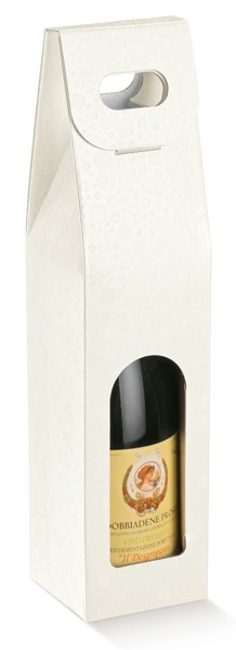 Picture of Sphere Pearl Wine Bottle Box with Window