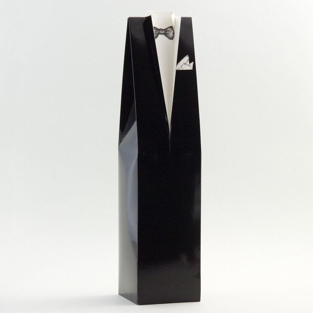 Picture of Black Tuxedo Wine Bottle Box