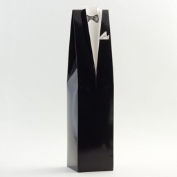 Show details for Black Tuxedo Wine Bottle Box Picture of Black Tuxedo Wine Bottle Box