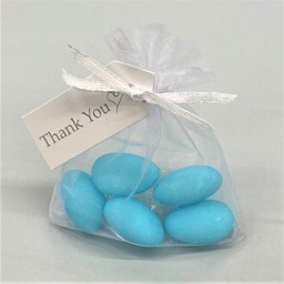 Picture of Message Voile Bag Blue Almond Favour