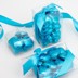 Picture of Turquoise DS Foil Milk Chocolate Hearts