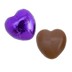 Picture of Purple DS Foil Milk Chocolate Hearts