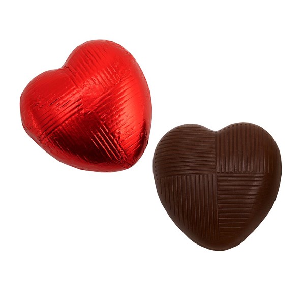 Picture of Single Vegan Chocolate Foil Hearts