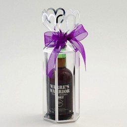 Show details for Clear Miniature Favour Holder - Silver Picture of Clear Miniature Favour Holder - Silver