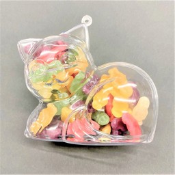 Show details for Acrylic Cat Favour with Sweet Filling Picture of Acrylic Cat Favour with Sweet Filling