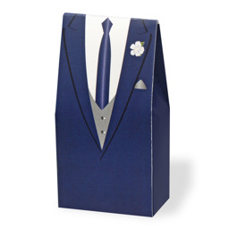 Show details for Tuxedo Box in Blue Picture of Tuxedo Box in Blue
