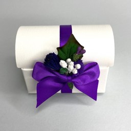 Show details for Purple Thistle Chest Favour Picture of Purple Thistle Chest Favour