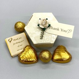 Show details for Ready Filled Ivory Diamante Hexagonal Favour Picture of Ready Filled Ivory Diamante Hexagonal Favour