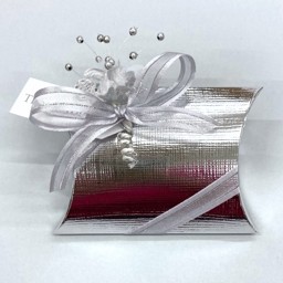 Picture of Silver Silk Pillow Favour