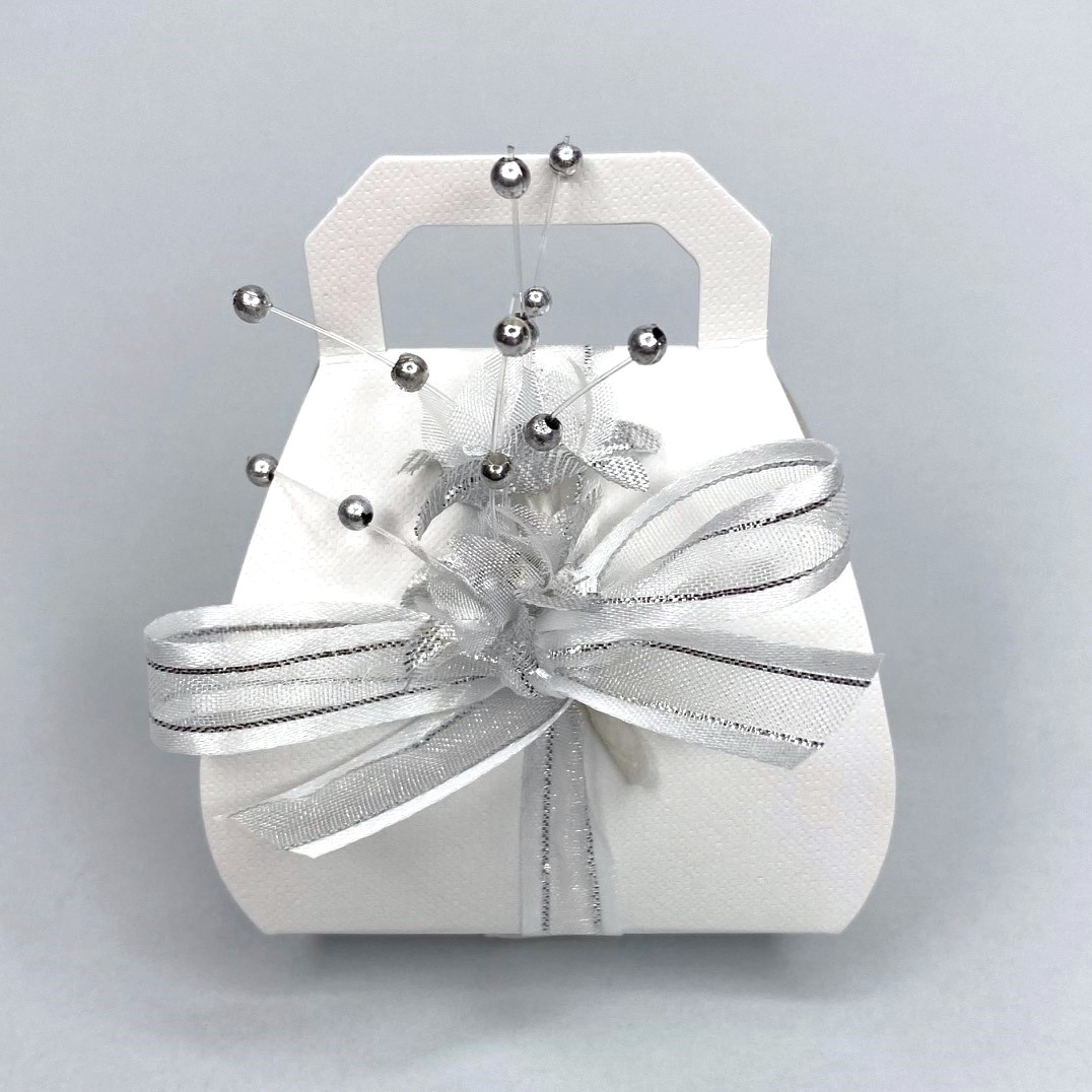 Picture of  White Linen Handbag Favour