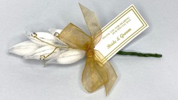 Show details for Gold Diamante Personalised Rachetti Favour Picture of Gold Diamante Personalised Rachetti Favour