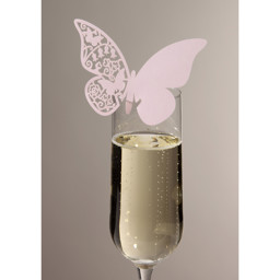 Show details for Filigree Butterfly Glass Place Cards  Picture of Filigree Butterfly Glass Place Cards