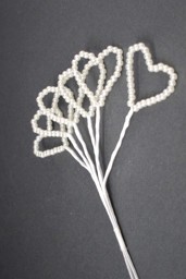 Show details for Ivory Pearl Hearts Picture of Ivory Pearl Hearts