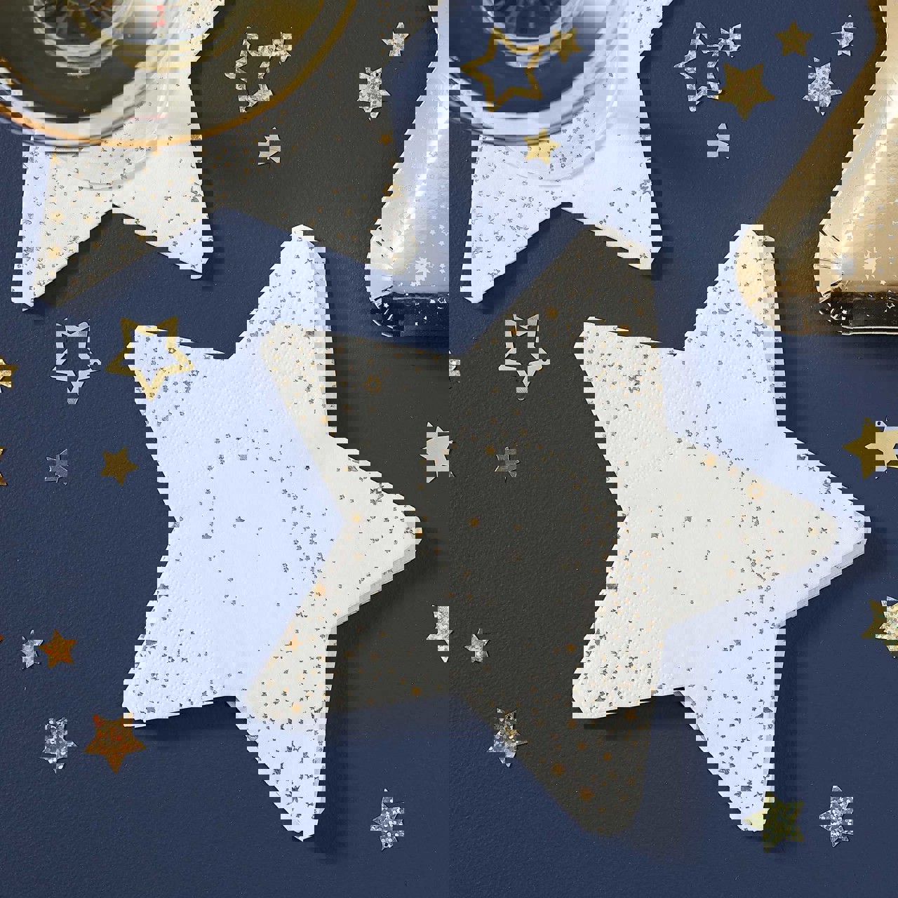 Picture of Gold Foiled Star Paper Napkins