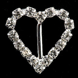 Show details for Diamante Buckle Medium Heart Picture of Diamante Buckle Medium Heart