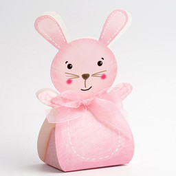 Show details for DIY Pink Friends Rabbit with Ribbon Picture of DIY Pink Friends Rabbit with Ribbon