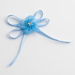 Picture of DIY Pre Tied Bows Design 4 in Blue