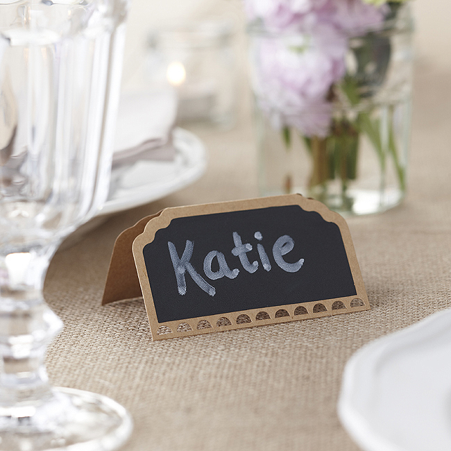 Picture of Place Cards - Chalkboard Kraft - Vintage Affair