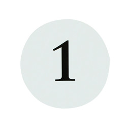 Picture of Round Table Numbers 1 - 12