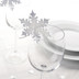 Picture of Shimmering Snowflake - Place Card for Glass 