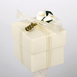 Show details for Silk Ivory Box & Lid Picture of Silk Ivory Box & Lid