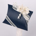 Picture of Silk Navy and Ivory Pillow