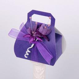 Picture of Silk Purple Design 1 Hand Bag