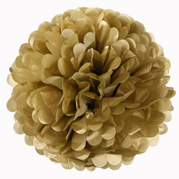 Picture of Something in the Air Pom Poms in Gold