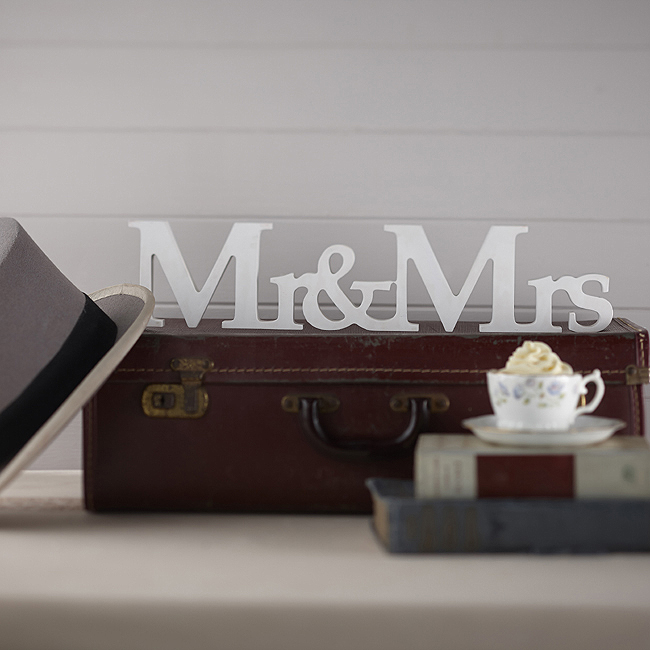 Picture of Vintage Mr and Mrs Freestanding Wooden Sign