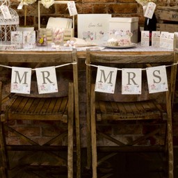 Picture of With Love - Mr & Mrs Chair Bunting
