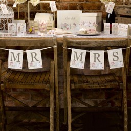 Show details for With Love - Mr & Mrs Chair Bunting Picture of With Love - Mr & Mrs Chair Bunting