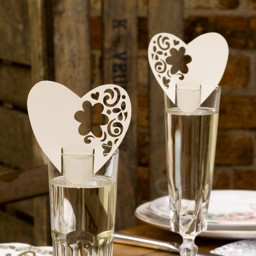 Picture of With Love - Place Cards for Glass in Ivory