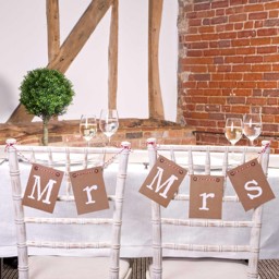 Show details for Just My Type - Mr and Mrs Chair Bunting Picture of Just My Type - Mr and Mrs Chair Bunting