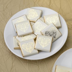Show details for Vintage Romance Chocolates - Ivory/Gold Picture of Vintage Romance Chocolates - Ivory/Gold