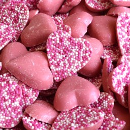 Picture of Pink Chocolate Hearts