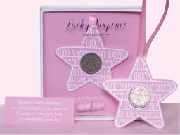 Picture of Lucky Sixpence Pink Star