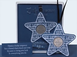 Picture of Lucky Sixpence Blue Star