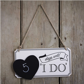 Picture of "I Do" Countdown Sign
