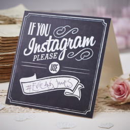 Picture of If You Instagram Table Tent Signs