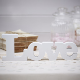 Show details for Wooden Love Sign Picture of Wooden Love Sign
