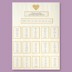 Picture of Ivory/Gold Lace Heart Table Plan - A2