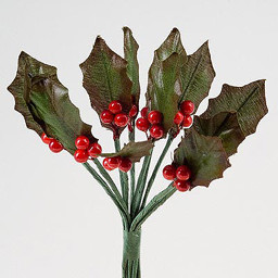 Picture of Holly & Berry Leaves