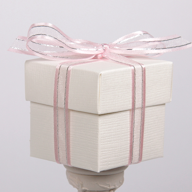 Picture of Satin Edge Organza with Metallic Trim Ribbon