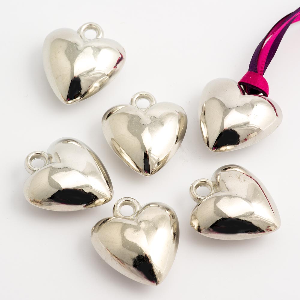 Silver Heart Charm  UK Wedding Favours