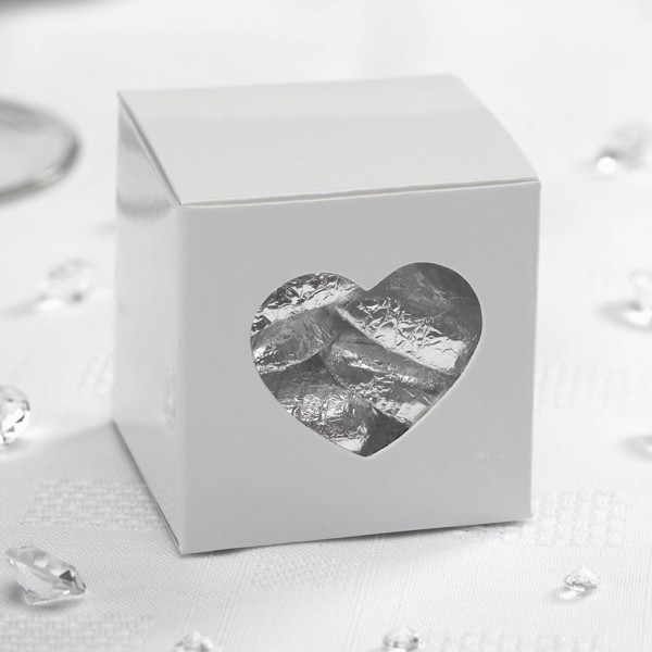 Picture of Heart Favour Box with Chocolate Hearts