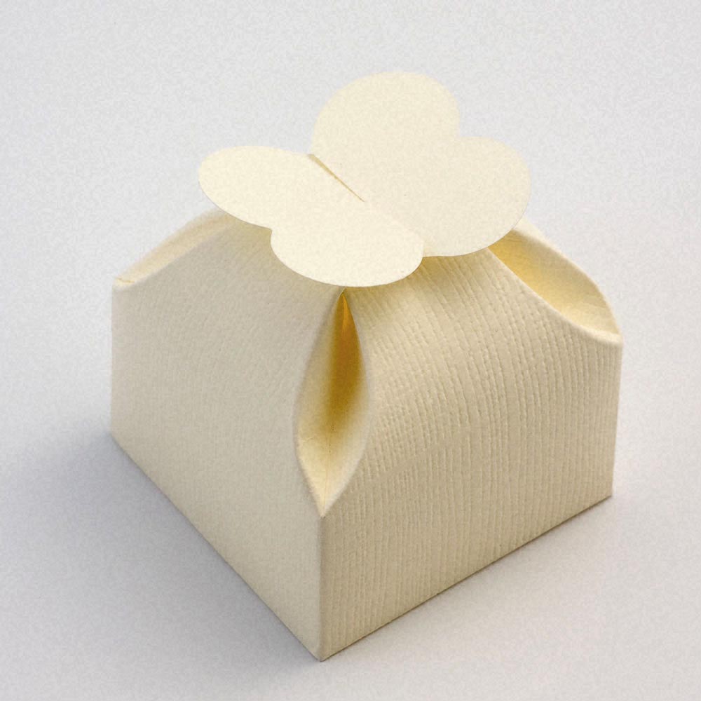 Luxury DIY Wedding Party Favour Gift Boxes SILK IVORY CREAM Range Box Only 