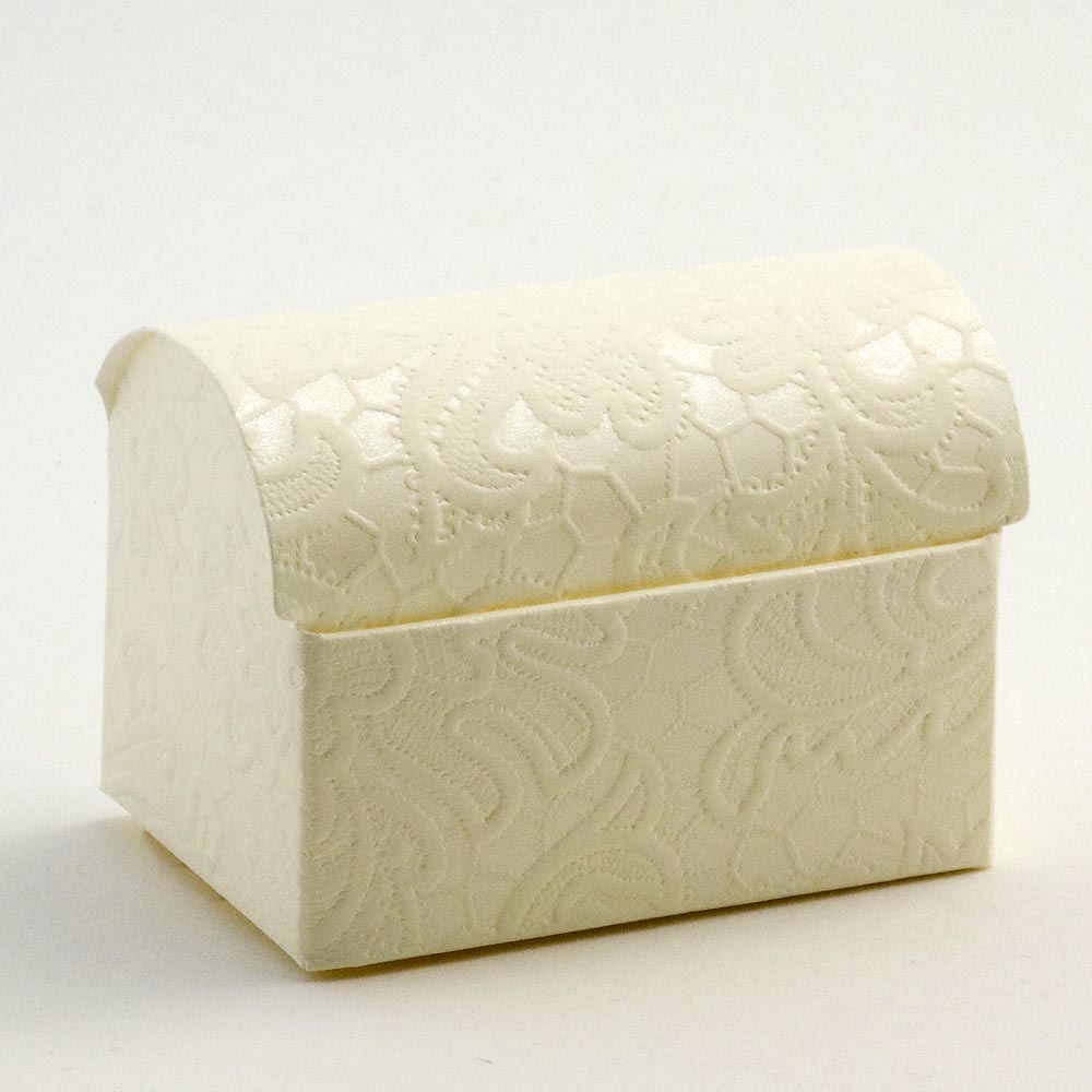 Ivory Macrame Favour Box Uk Wedding Favours