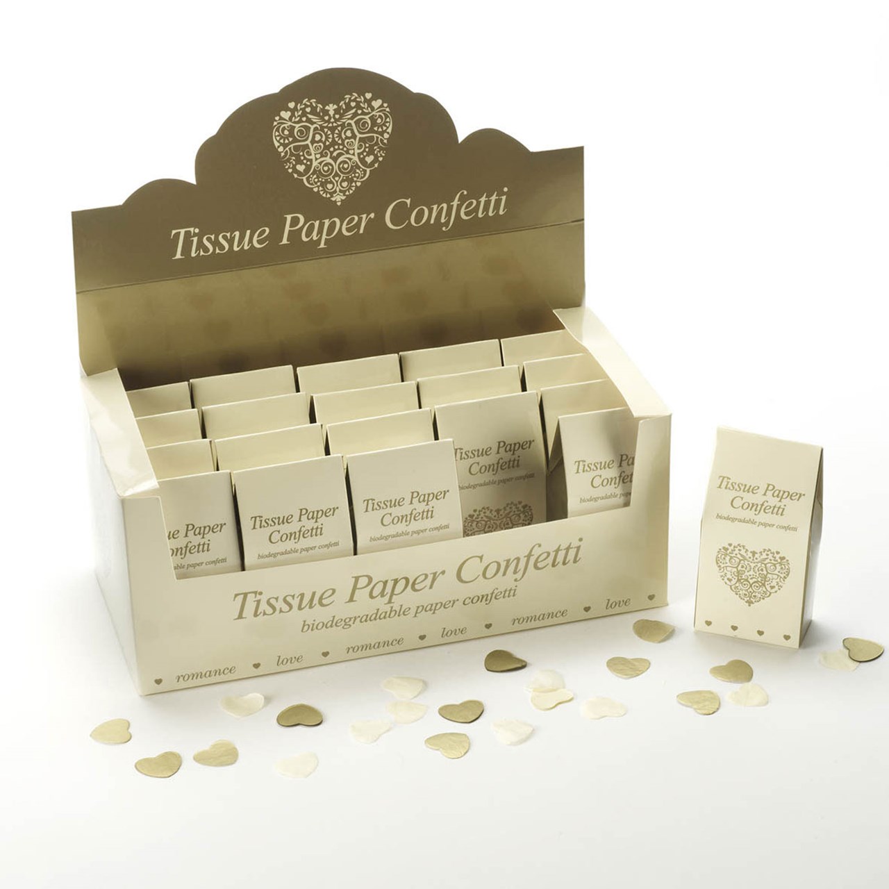 Picture of Confetti Tissue Paper in Gold & Ivory