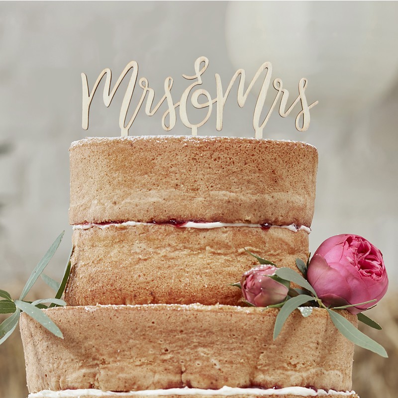 Picture of Mrs & Mrs Cake Topper 