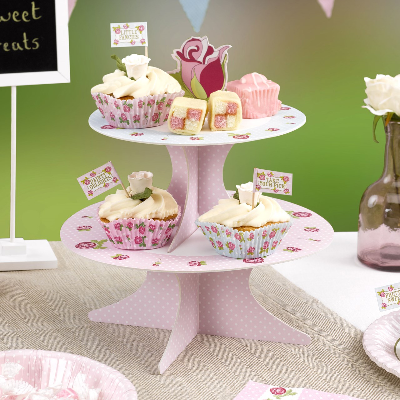 Cake Stand Vintage Rose Uk Wedding Favours